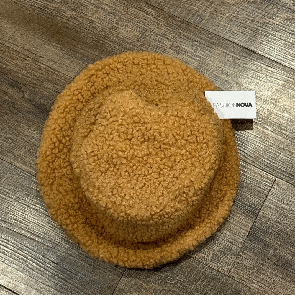 Fashion Nova Tan Fuzzy Hat